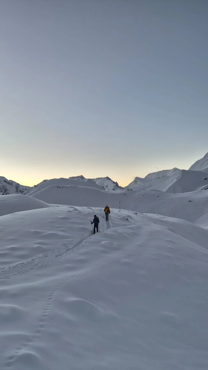 Annapurna Circuit route toward Thorong La and Mustang